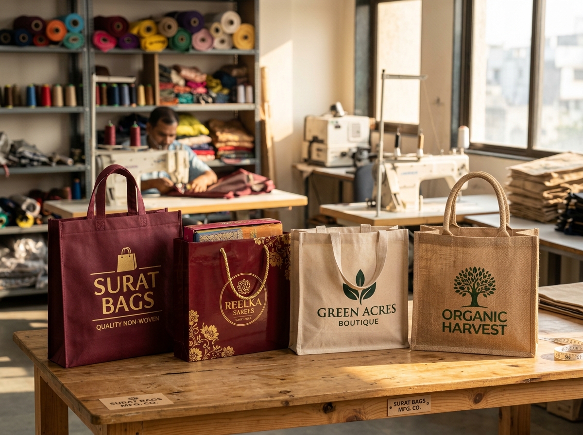 Surat Bags garment packaging manufacturing facility